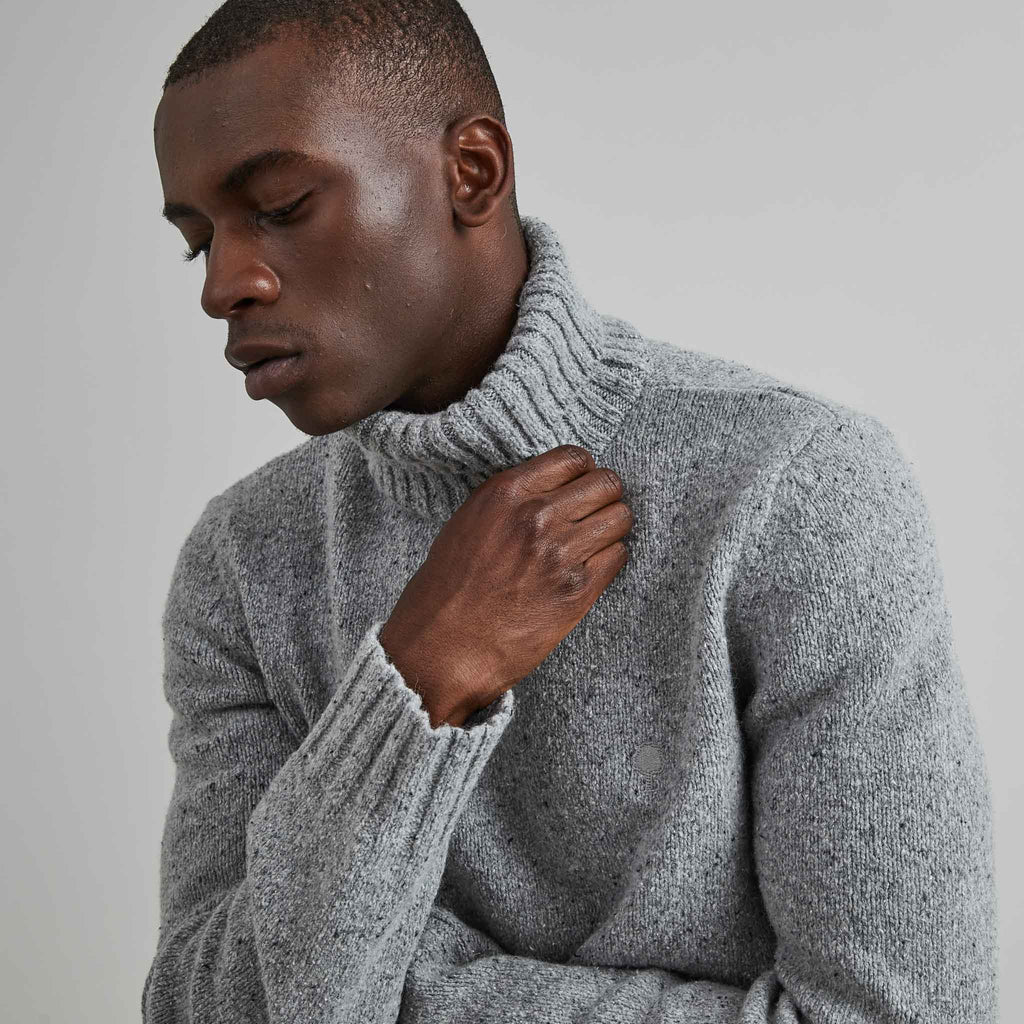 Pull Col Roule Belouve - Gris - Homme