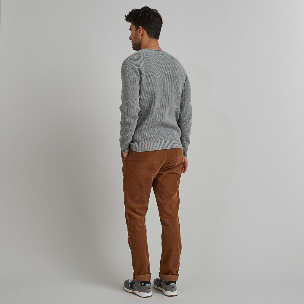 Pull Frehel  Wool - Gris Moyen Mélange - Homme