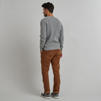 Pull Frehel  Wool - Gris Moyen Mélange - Homme