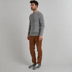 Pull Frehel  Wool - Gris Moyen Mélange - Homme