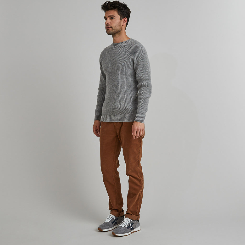 Pull Frehel  Wool - Gris Moyen Mélange - Homme