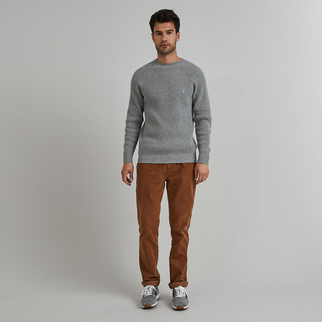 Pull Frehel  Wool - Gris Moyen Mélange - Homme