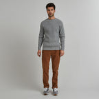 Pull Frehel  Wool - Gris Moyen Mélange - Homme