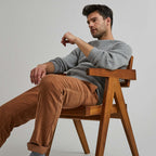 Pull Frehel  Wool - Gris Moyen Mélange - Homme