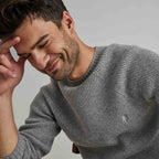 Pull Frehel  Wool - Gris Moyen Mélange - Homme