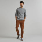 Pull Frehel  Wool - Gris Moyen Mélange - Homme