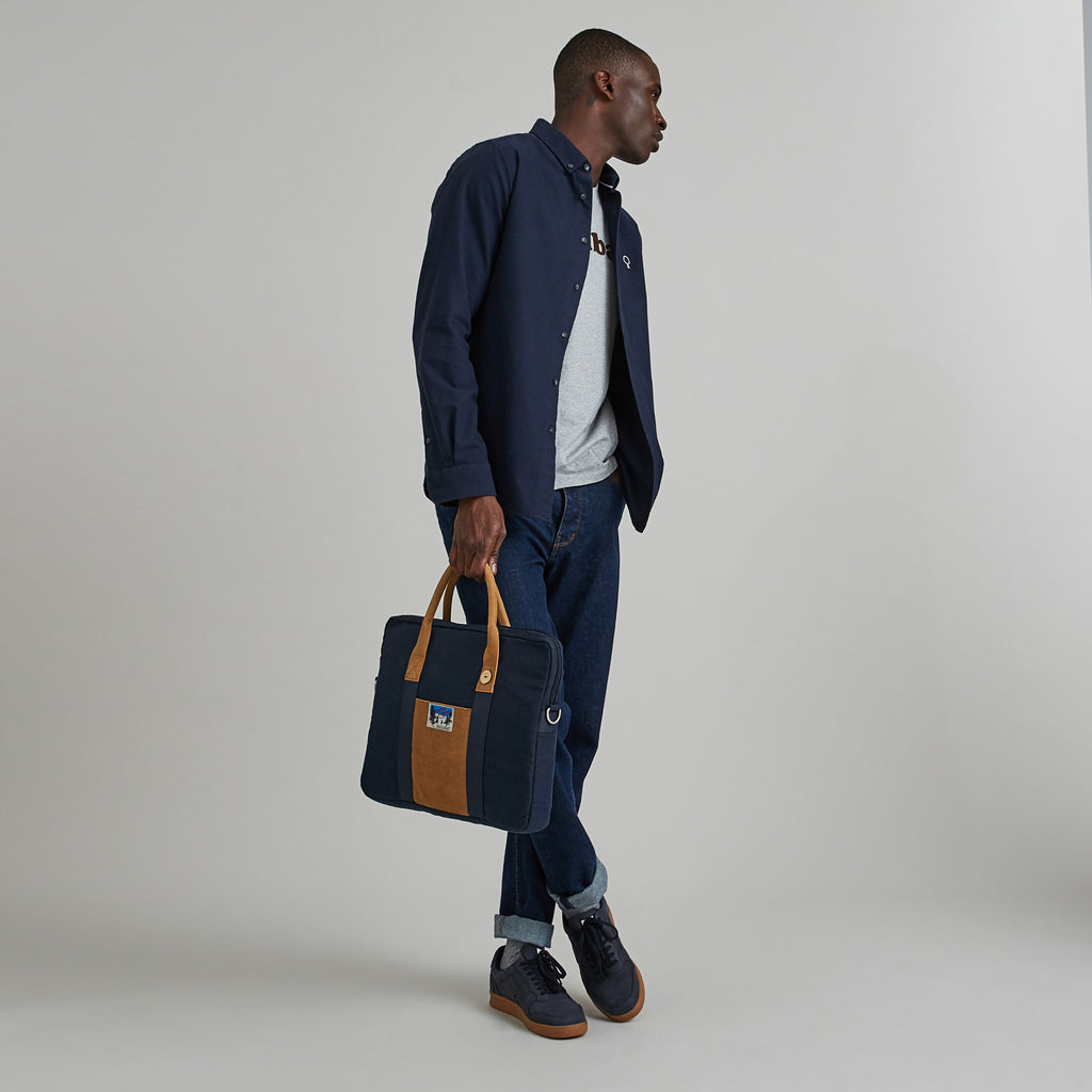 Sac D'Ordinateur Laptop - Bleu Marine - Mixte