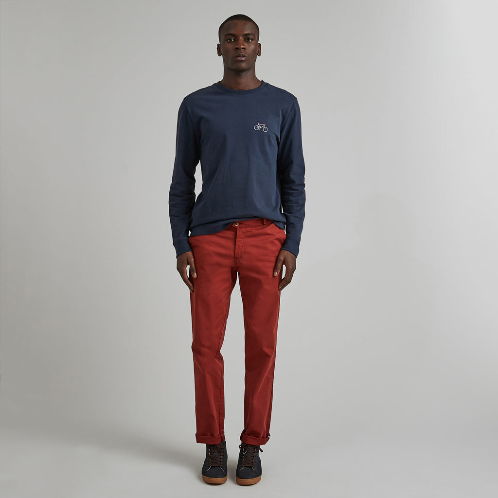 Pantalon Brix  Cotton - Vieux Rouge - Homme