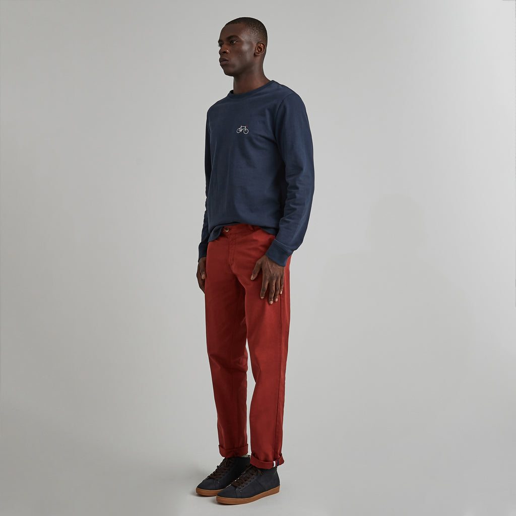 Pantalon Brix  Cotton - Vieux Rouge - Homme