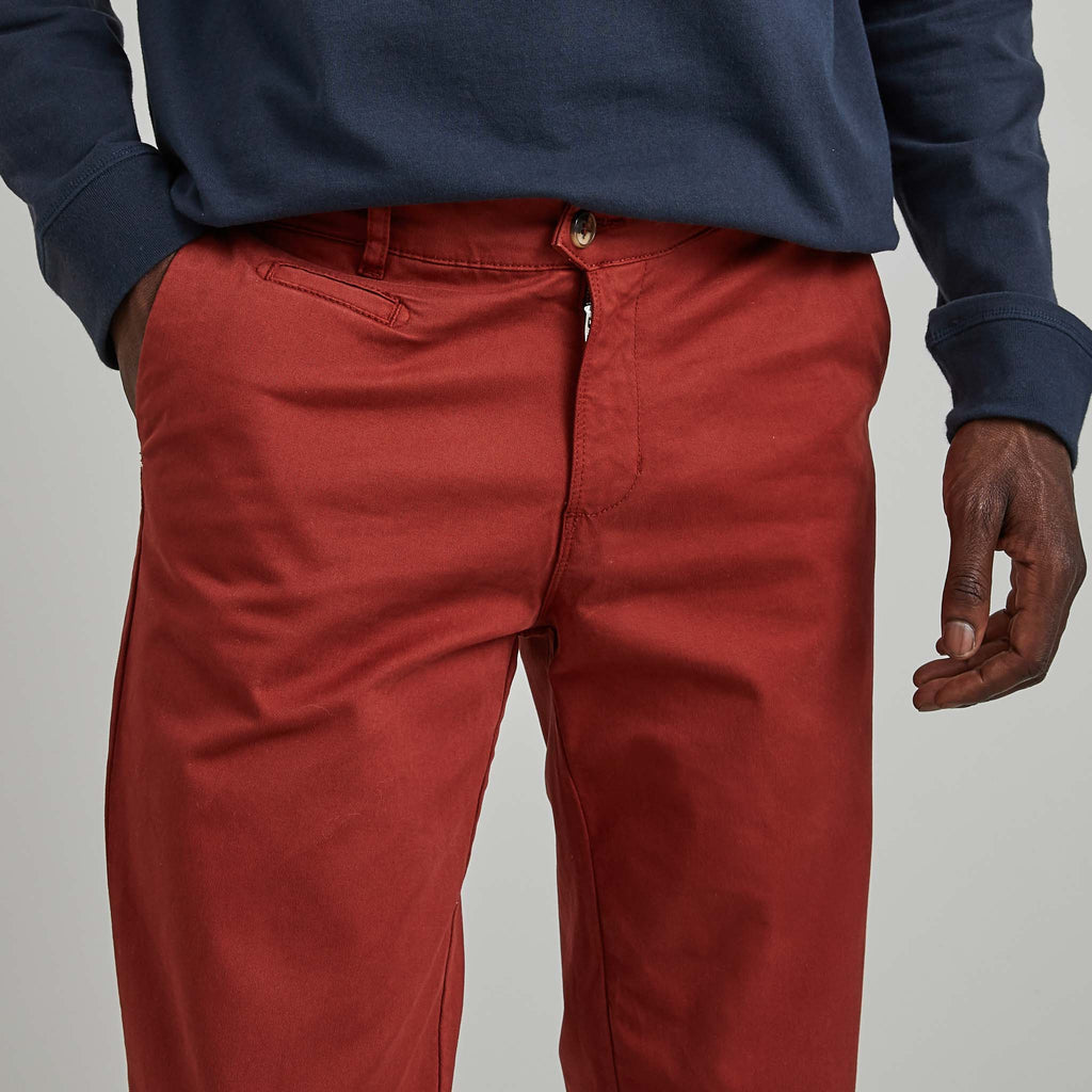 Pantalon Brix  Cotton - Vieux Rouge - Homme