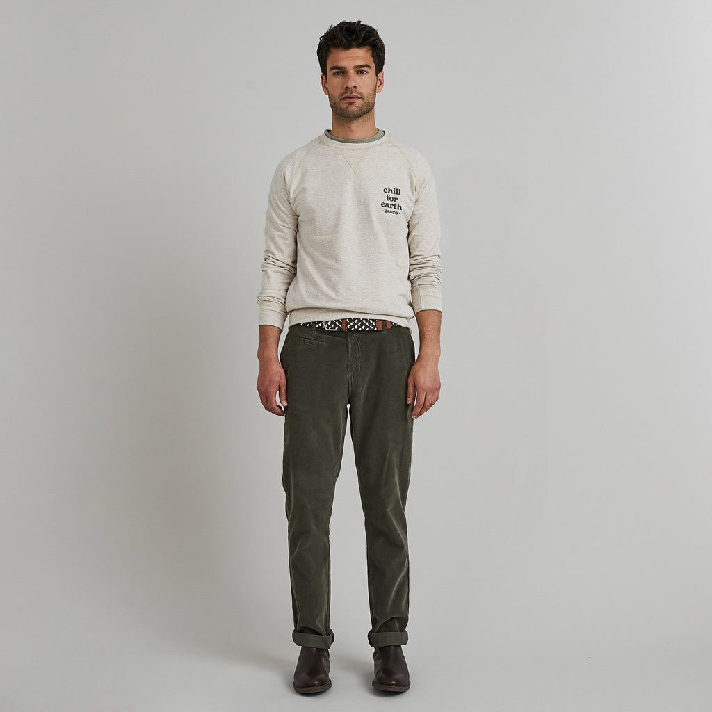 Pantalon Brix R  Cotton - Kaki Foncé - Homme