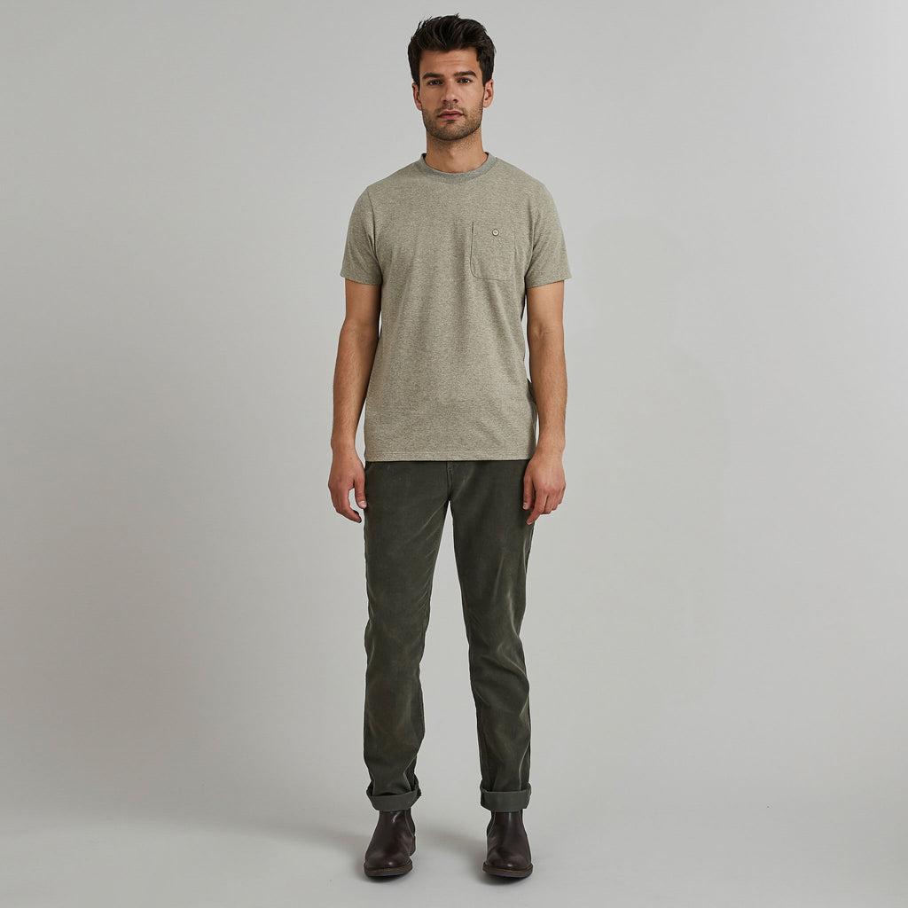 T-Shirt Olonne Cotton - Gris Moyen Mélangé - Homme