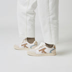 Baskets Blanches & Beiges Hazel - Femme