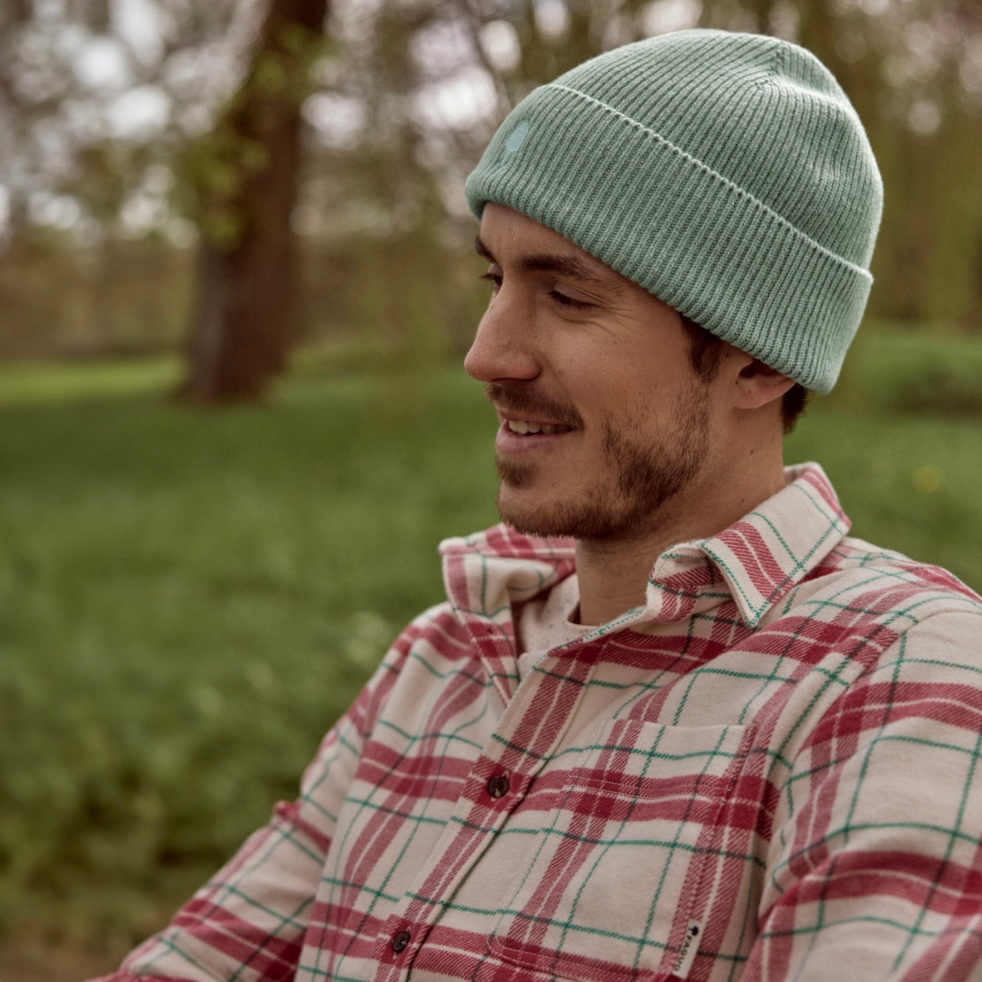 Bonnet Vert Beany - Homme