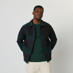 Veste Vert Foncé & Grise Lorge - Homme
