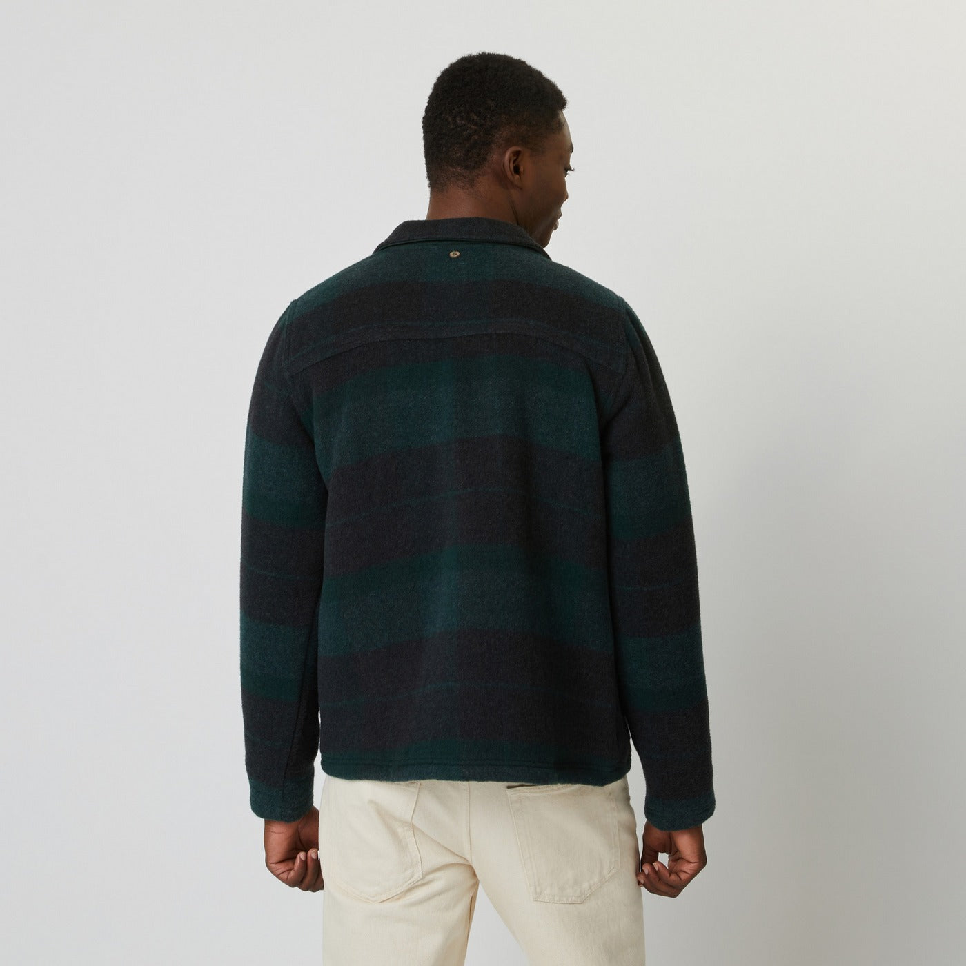 Veste Vert Foncé & Grise Lorge - Homme