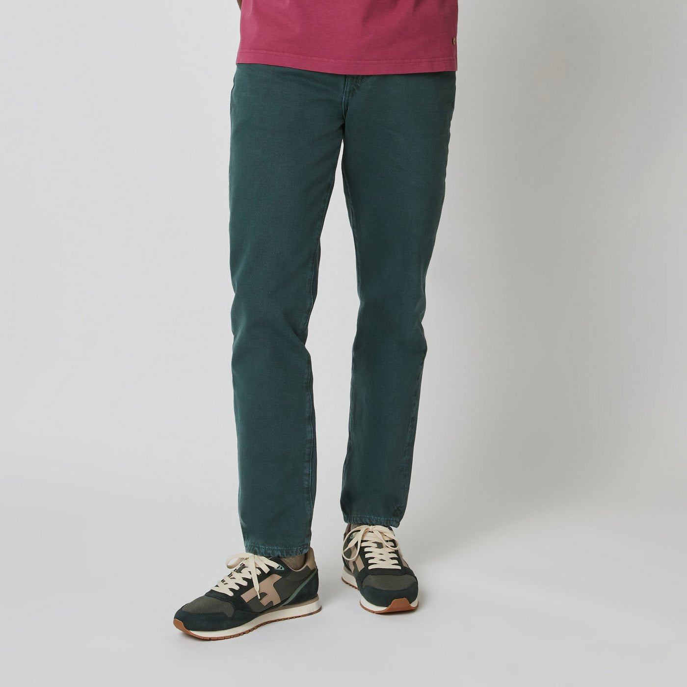 Jean Vert Denim Tapered - Homme