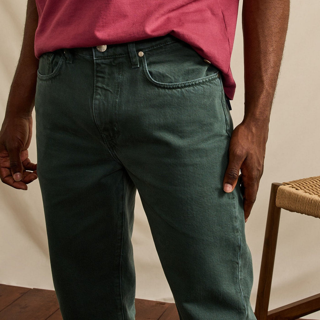 Jean Vert Denim Tapered - Homme