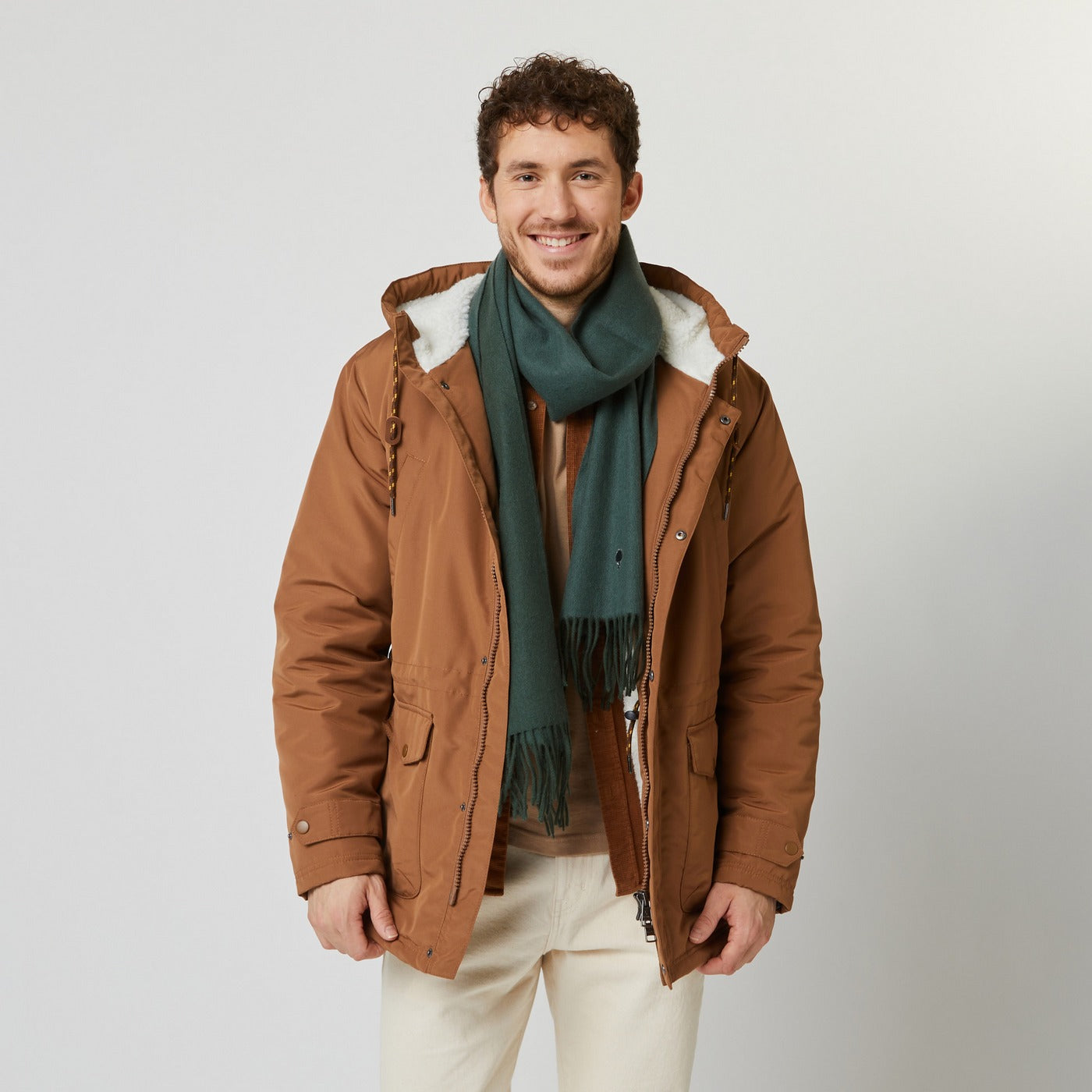 Écharpe Vert Foncé & Multicolore Scarf - Homme