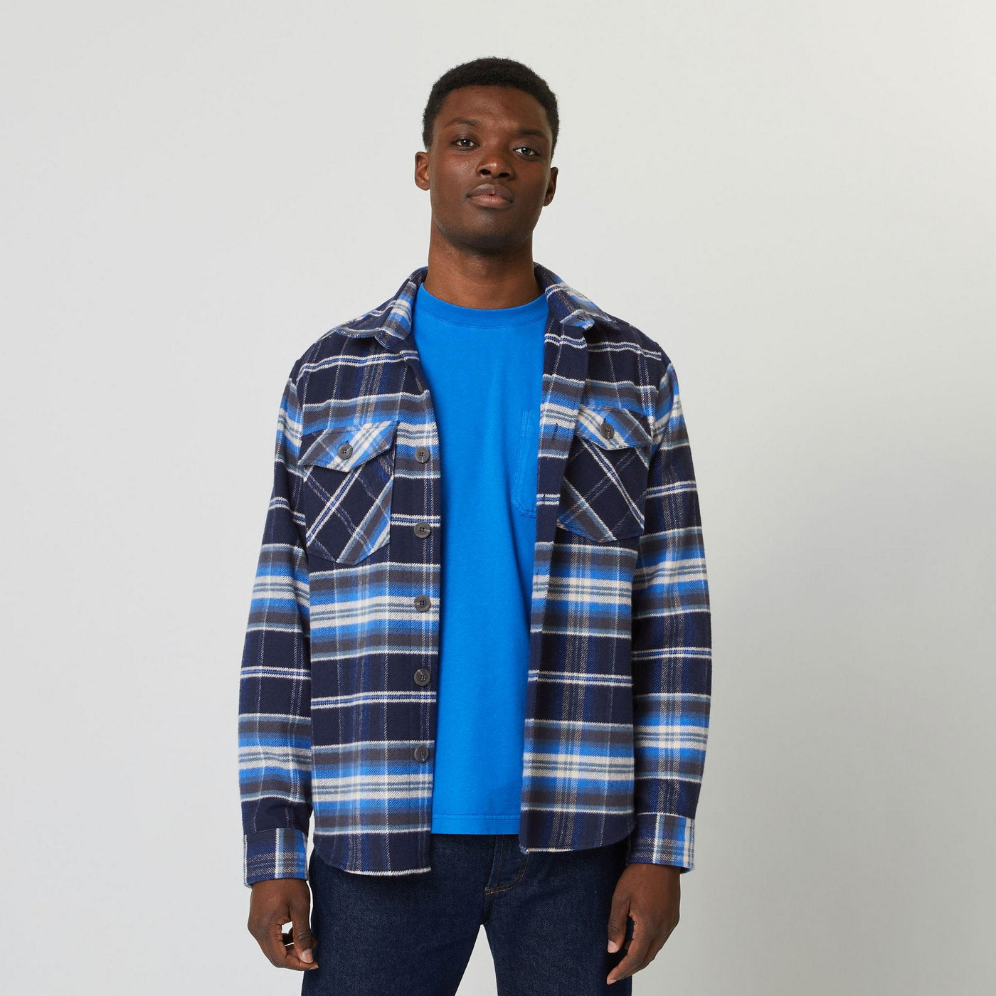 Sur-Chemise Bleu Foncé & Blanche Flavigny - Homme