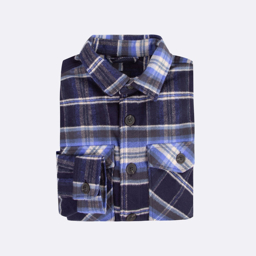 Sur-Chemise Bleu Foncé & Blanche Flavigny - Homme