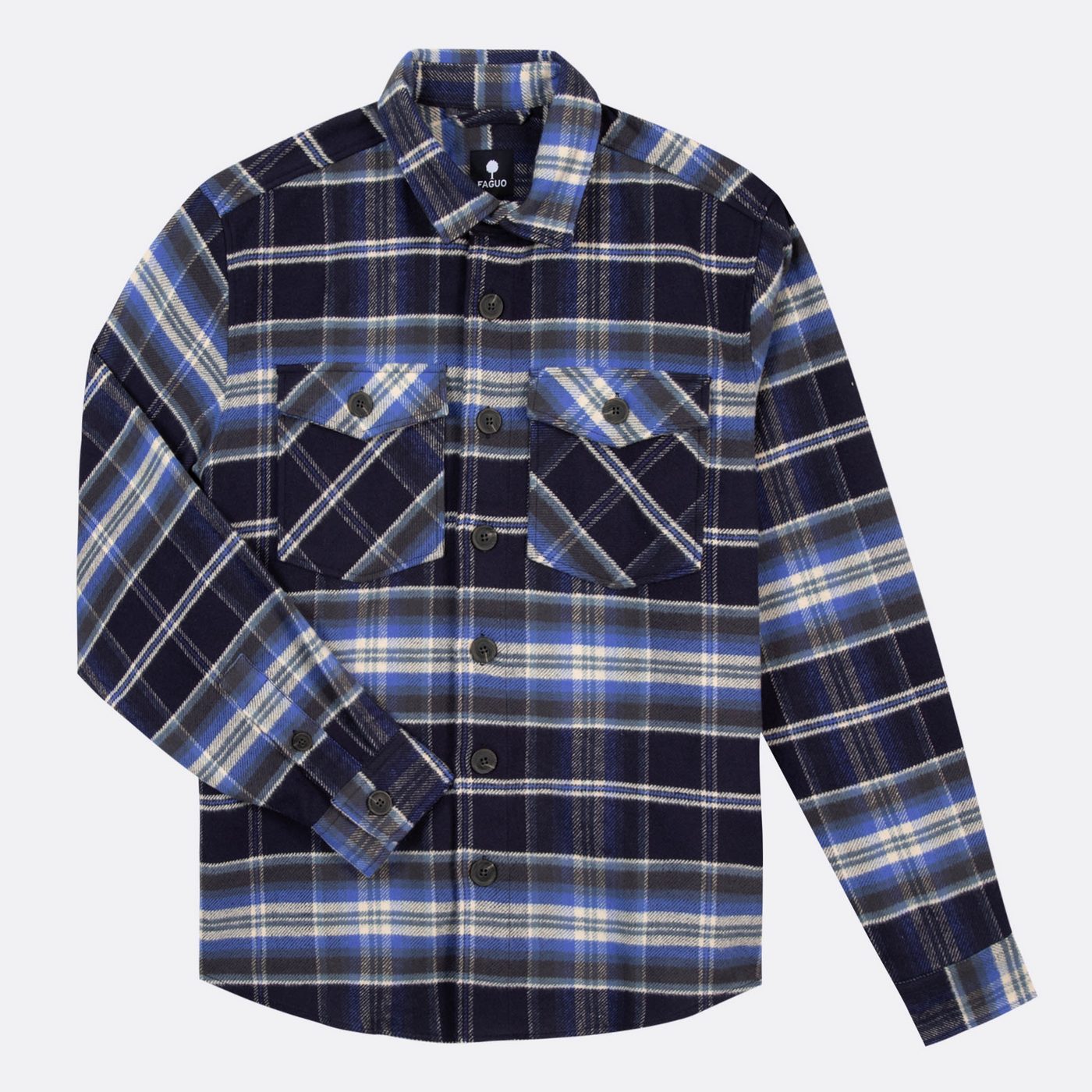 Sur-Chemise Bleu Foncé & Blanche Flavigny - Homme