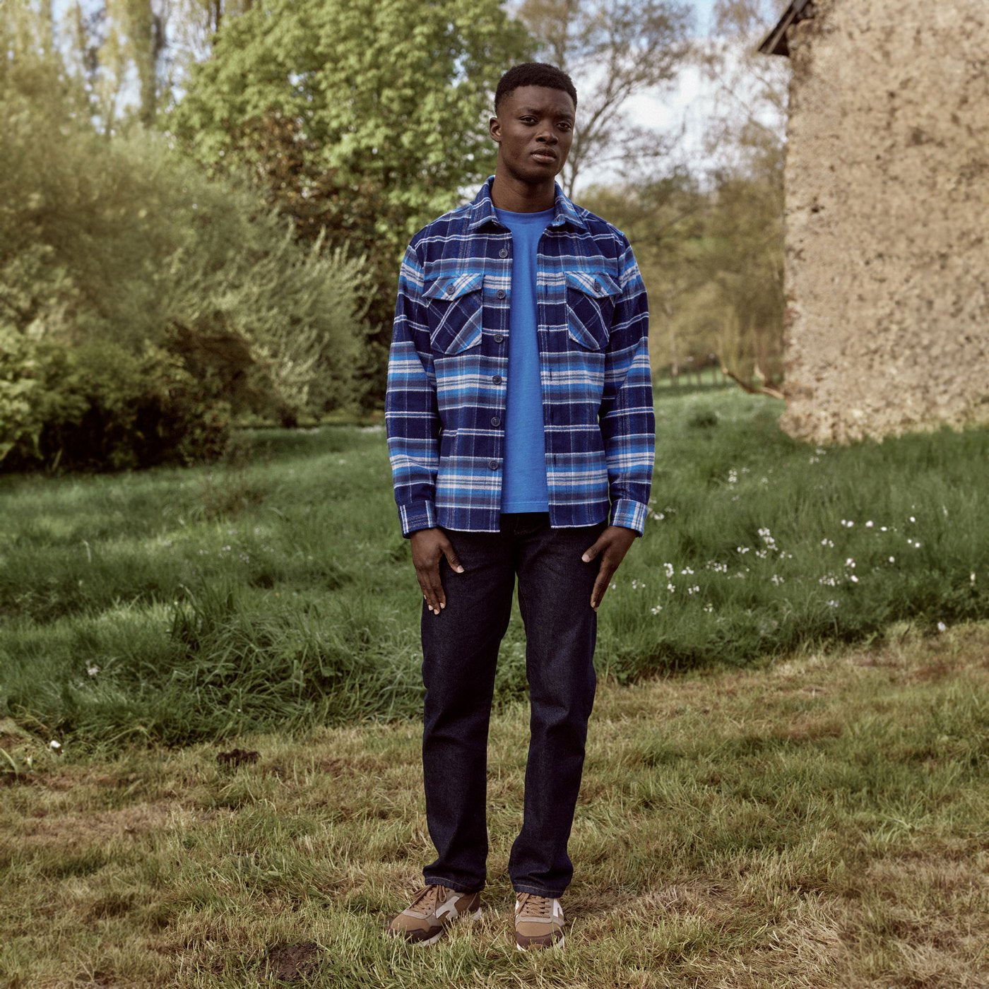 Sur-Chemise Bleu Foncé & Blanche Flavigny - Homme