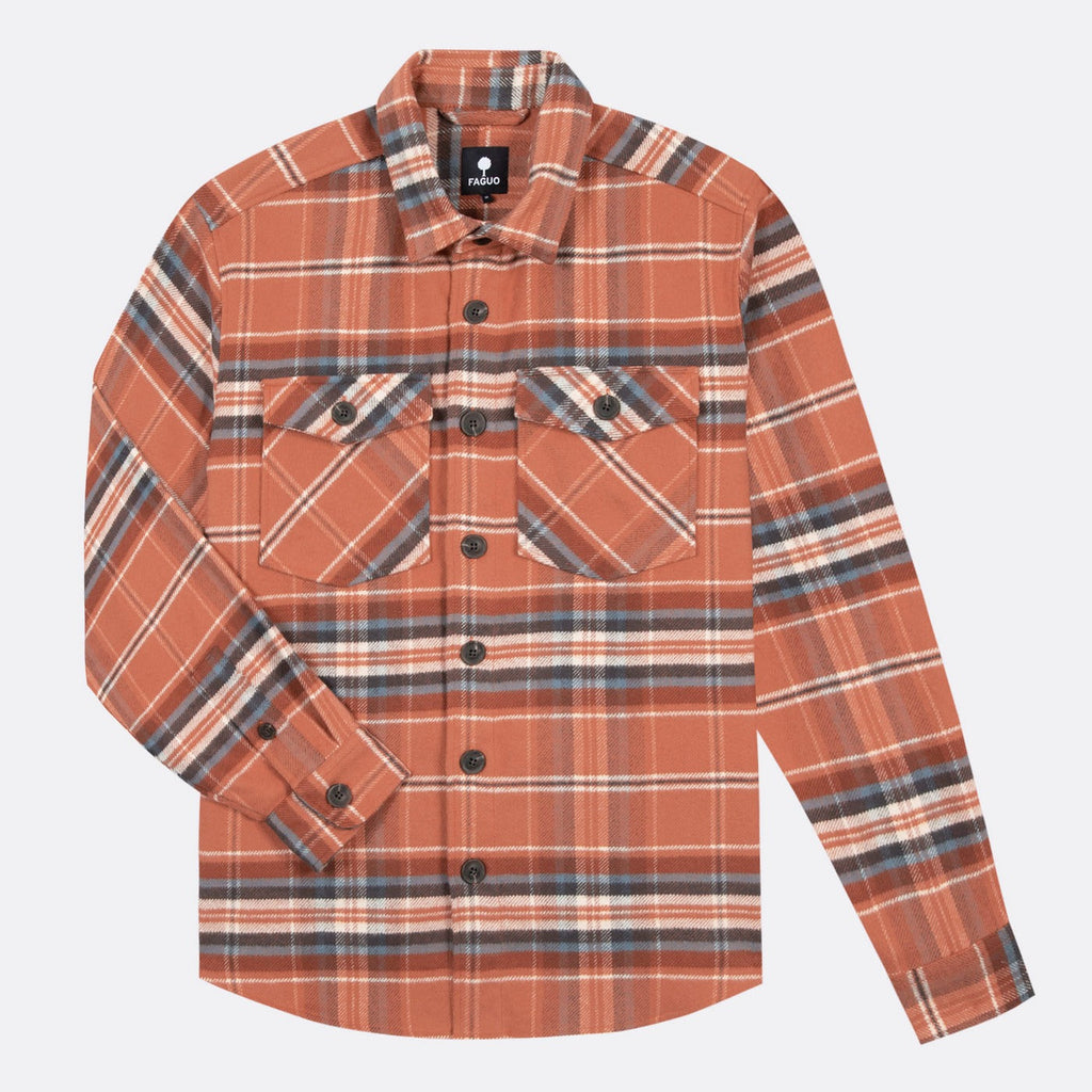 Sur-Chemise Brique & Écrue Flavigny - Homme