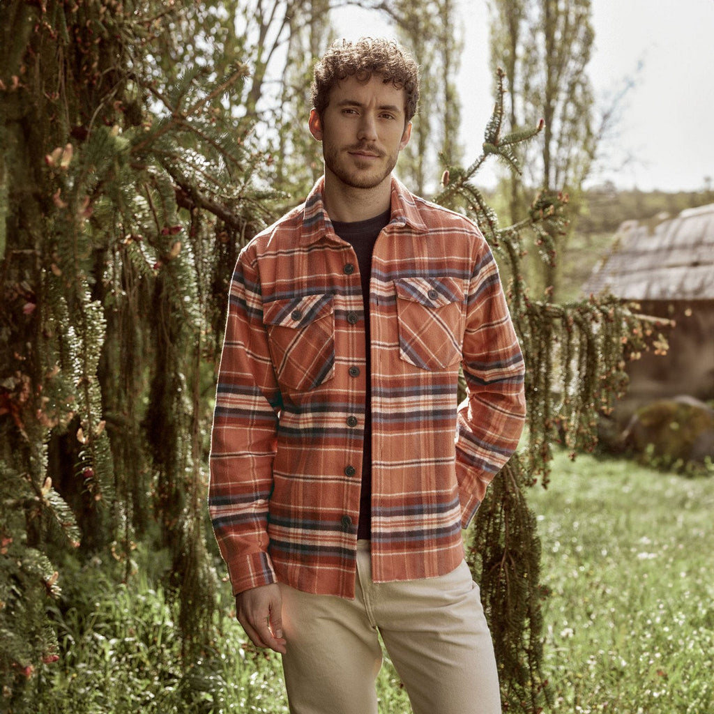 Sur-Chemise Brique & Écrue Flavigny - Homme