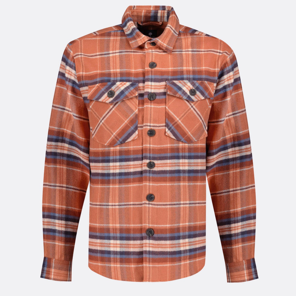 Sur-Chemise Brique & Écrue Flavigny - Homme