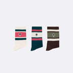 Chaussettes - Sport Socks X3 - Marron - Homme