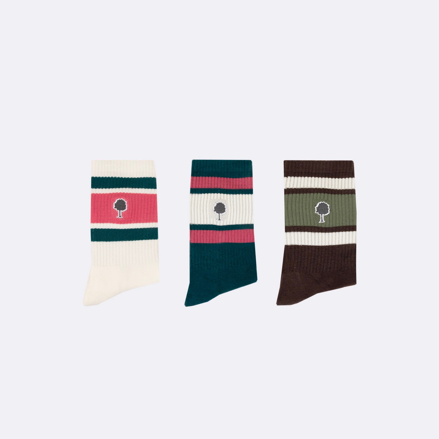 Chaussettes - Sport Socks X3 - Marron - Homme