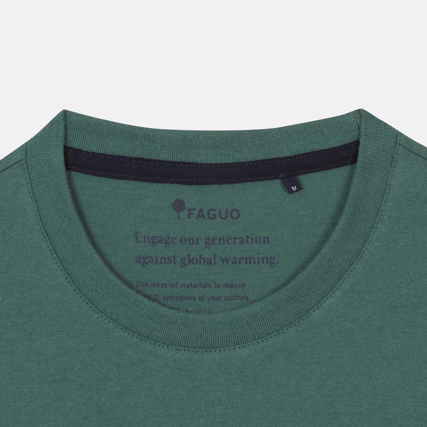 T-Shirt Vert Grisé Brodé Arcy - Homme