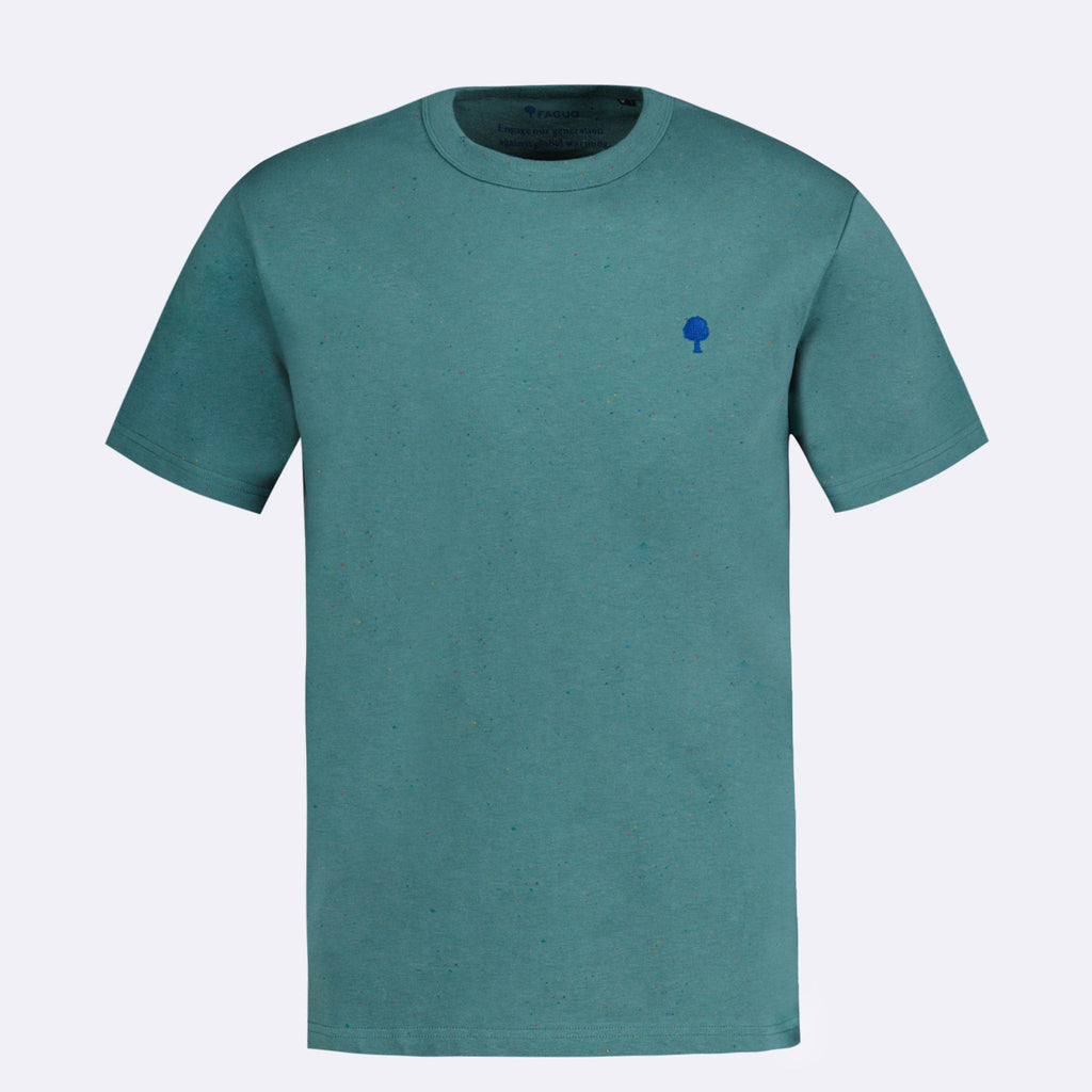T-Shirt Vert Clair Chiné Lugny - Homme