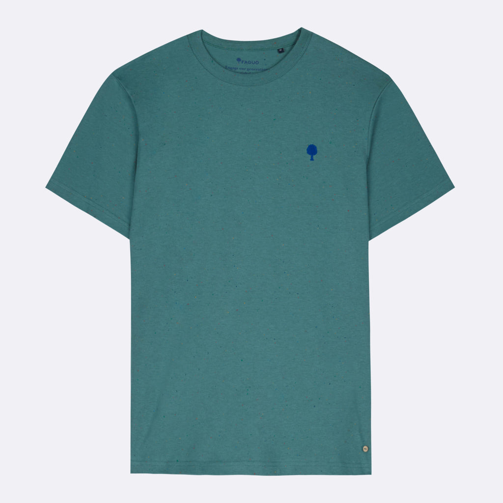 T-Shirt Vert Clair Chiné Lugny - Homme