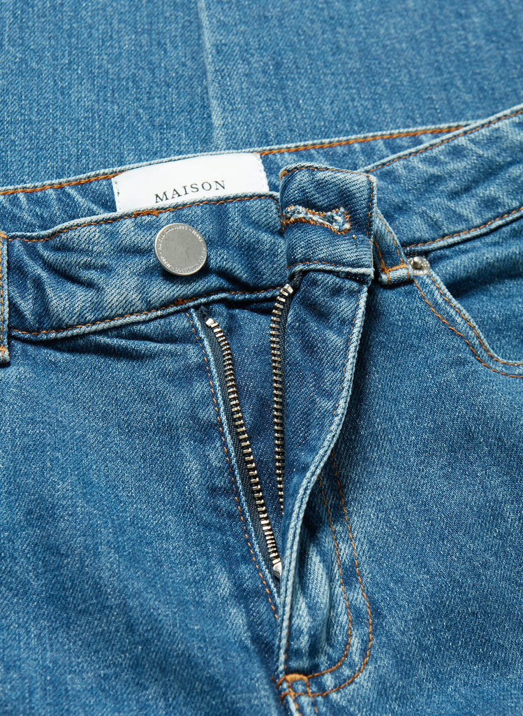 Maison Standards - Jean Regular FranÃ§oise - Bleu - Femme