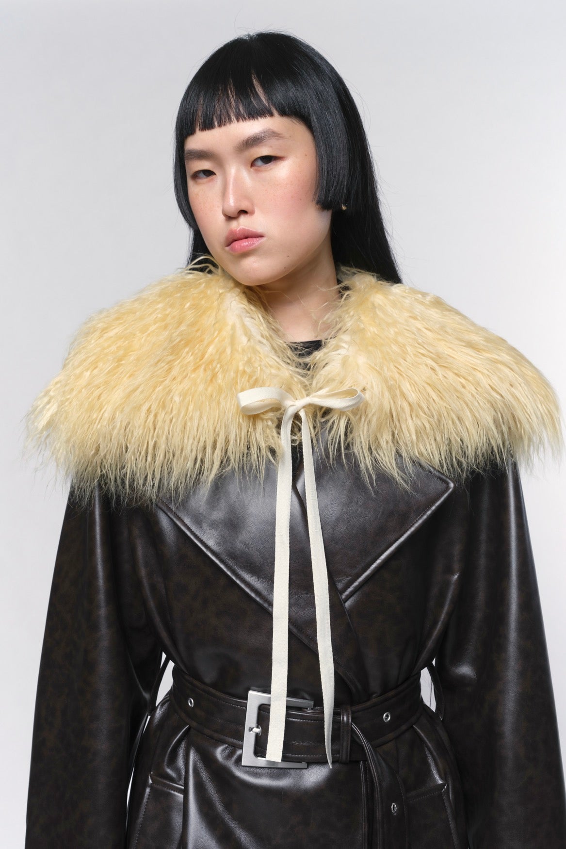 Manteau Col Eliza Panna Cotta