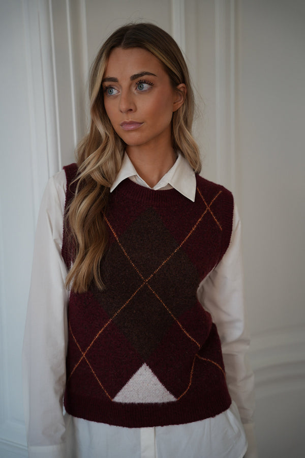 Pull Sans Manches Loona - Bordeaux