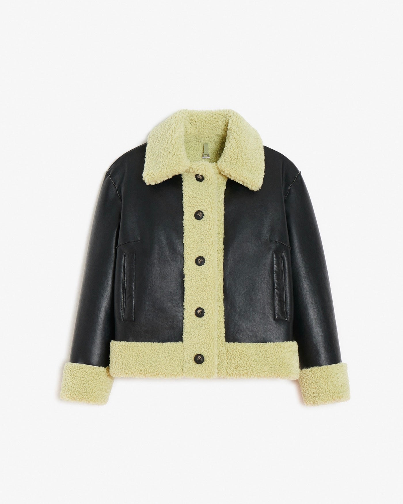 Manteau Court Réversible Charlie Pistache
