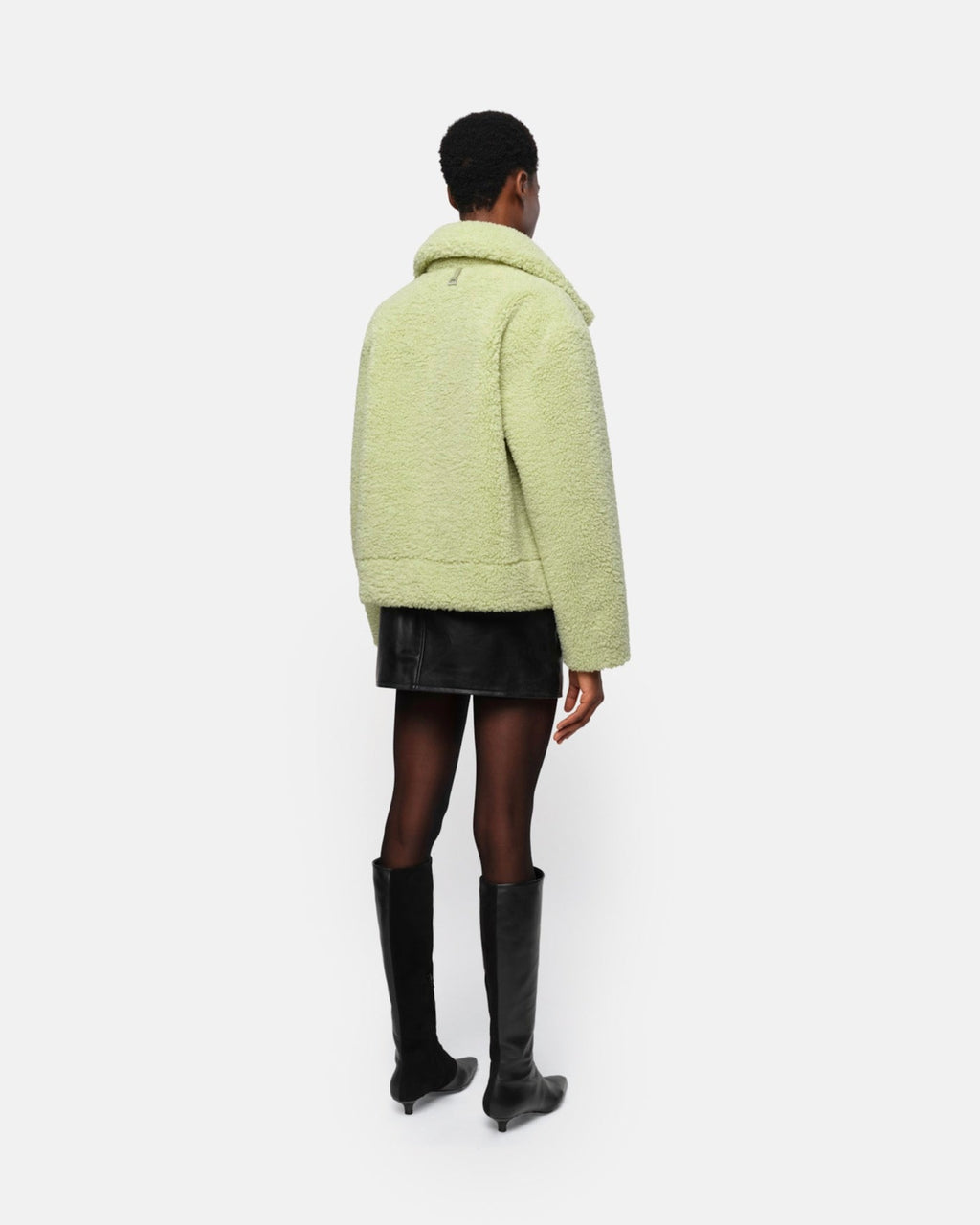 Manteau Court Réversible Charlie Pistache