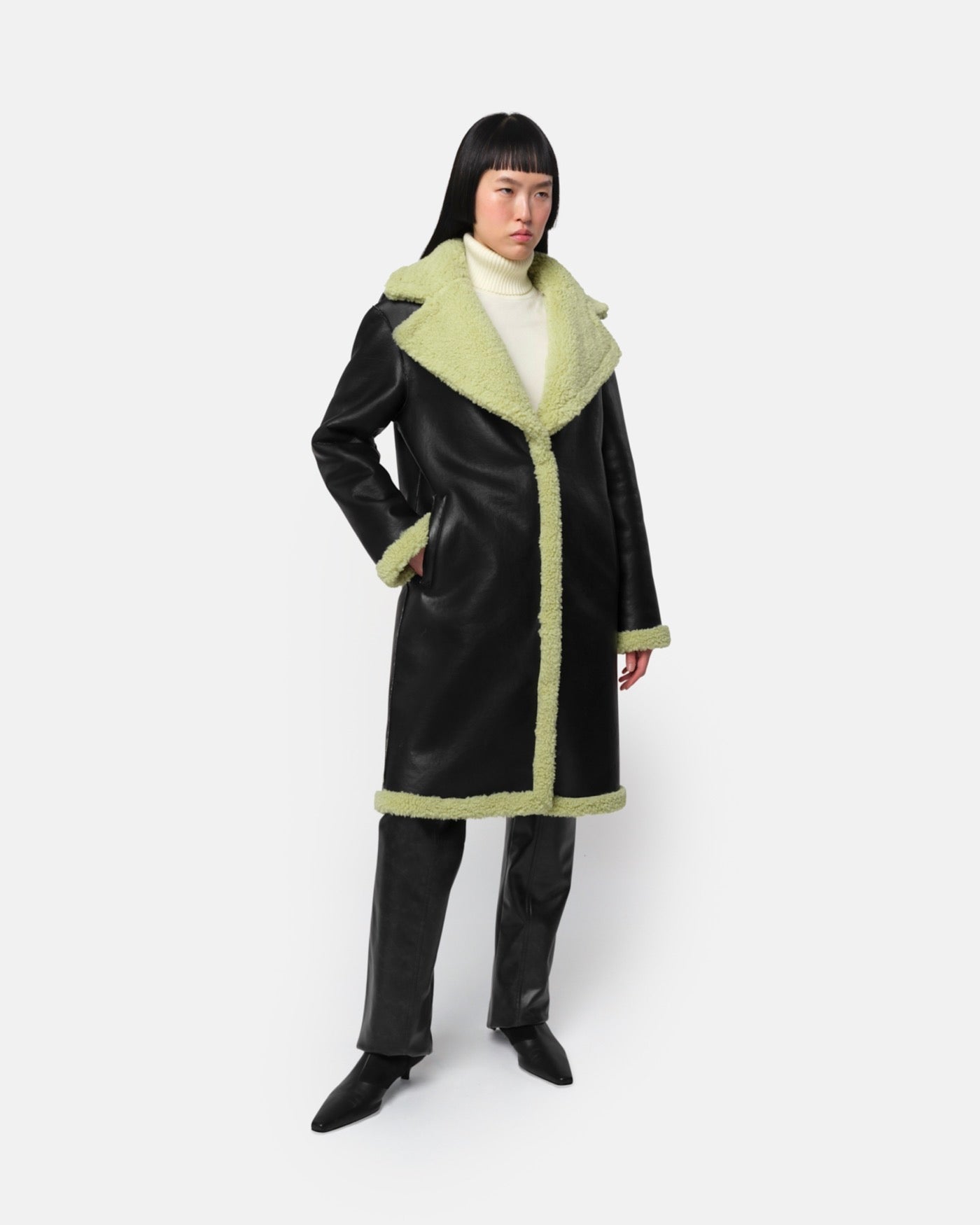 Manteau Réversible Anei Pistache