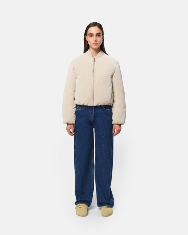 Bomber Matelassé Leni Latte