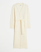 Cardigan Long Ceinturé Alessi Crème