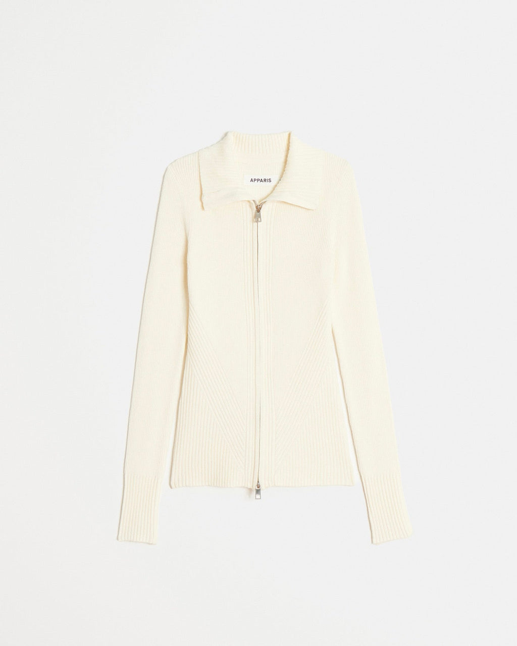 Nova Zip-Up Cardigan Cream