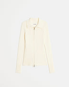 Nova Zip-Up Cardigan Cream