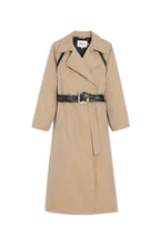 Manteau Trench Marge Amande Noir