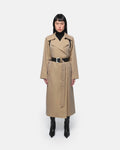 Manteau Trench Marge Amande Noir