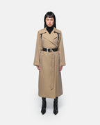 Manteau Trench Marge Amande Noir
