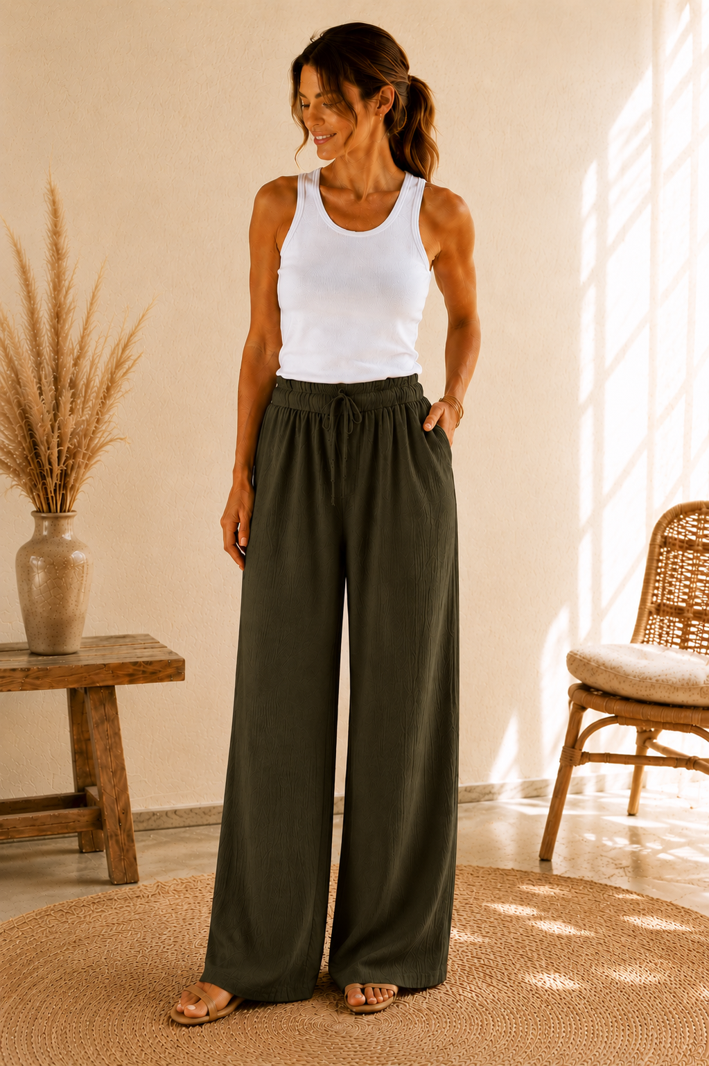 Pantalon Eden - Kaki