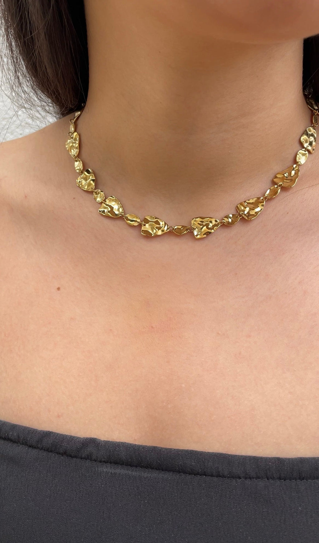 Collier Hammered